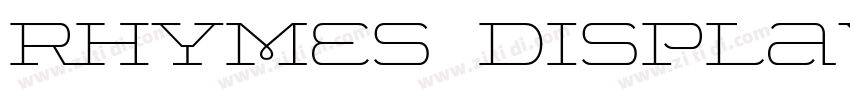 Rhymes Display Light字体转换